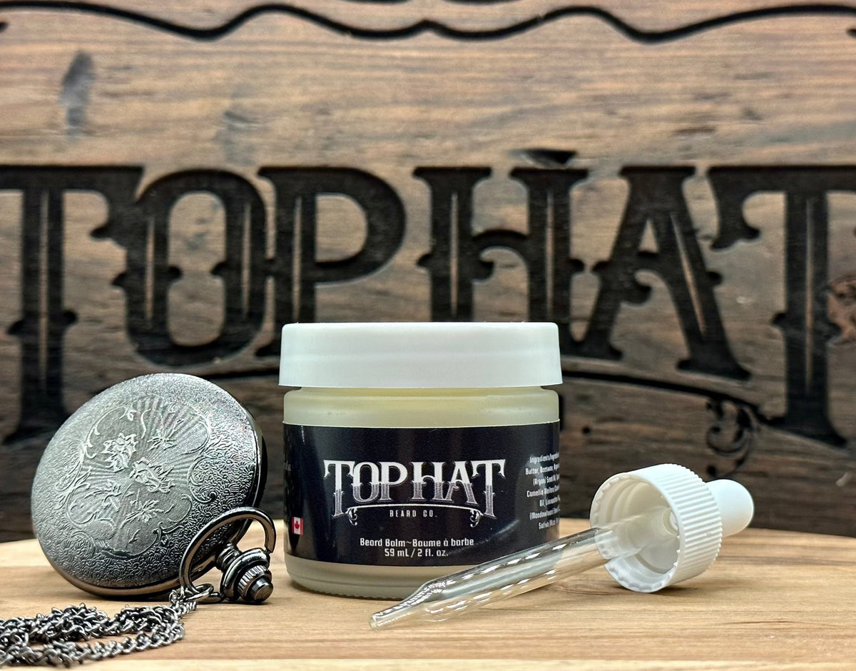 Canadian unscented beard balm handcrafted by TopHat Beard Co