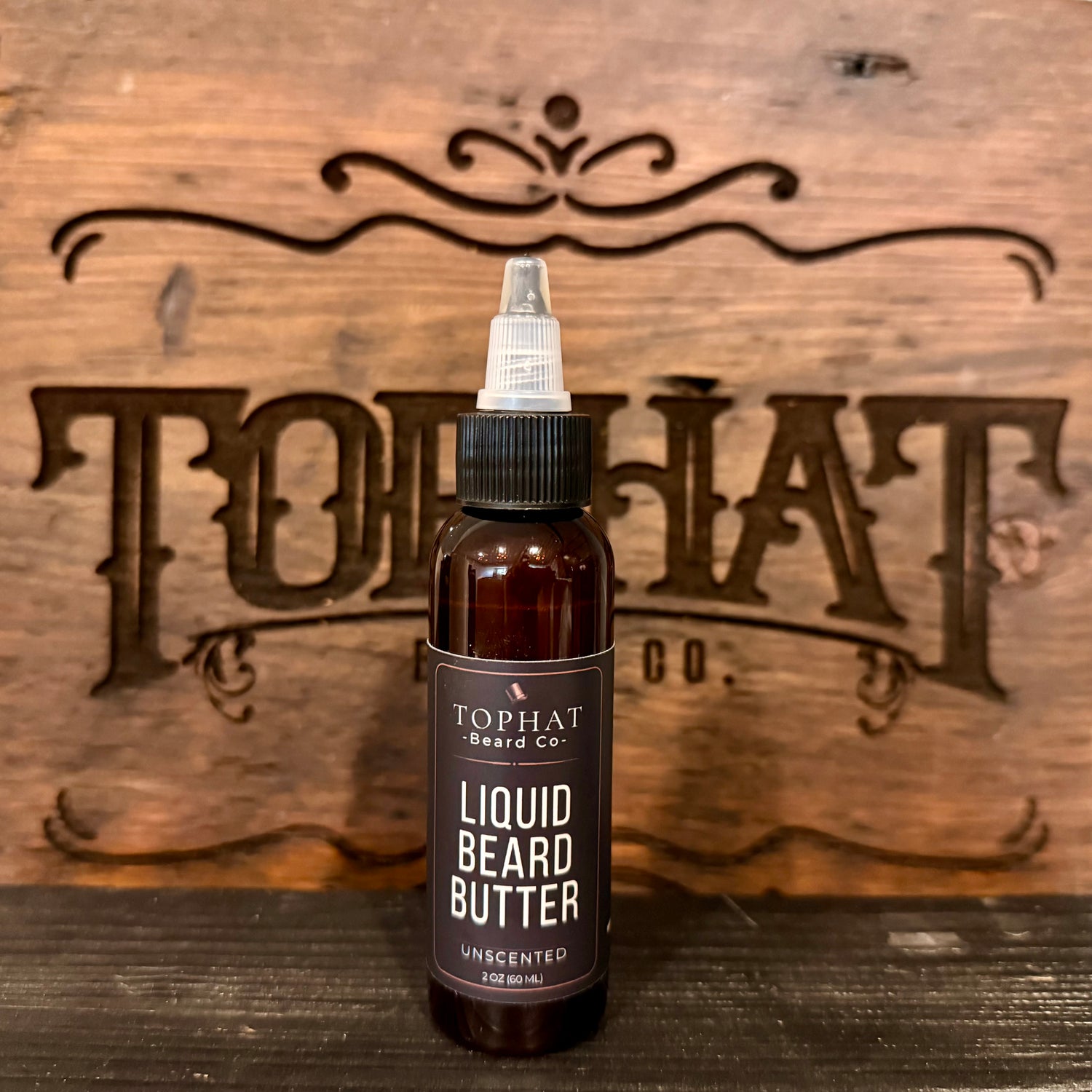 TopHat Unscented Liquid Beard Butter 59 mL bottle